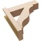 Ekena Millwork 6-in W x 20-in D x 20-in H Funston Block Rough Cedar Woodgrain TimberThane Outlooker, Primed Tan OUTUR060X20X20FST44RCPR - alternate 4